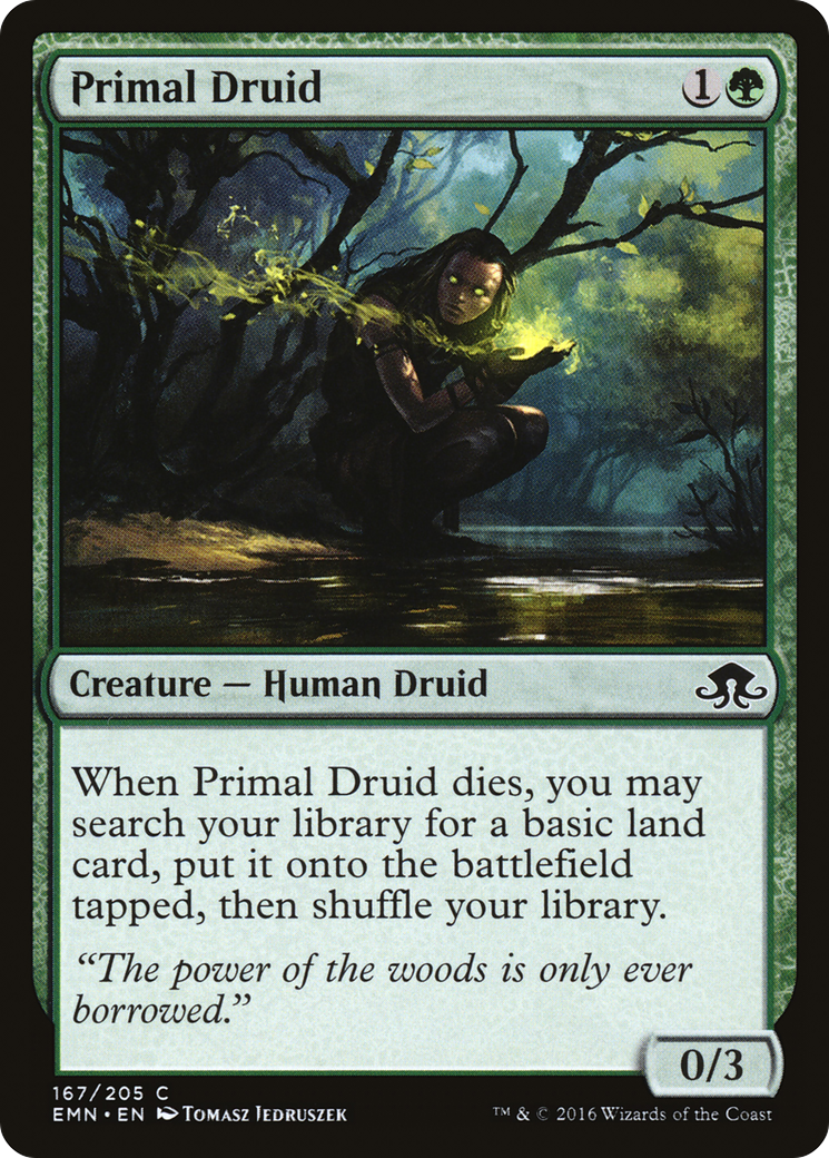 Primal Druid (EMN-167) [Eldritch Moon] MTG Single Wizards of the Coast
