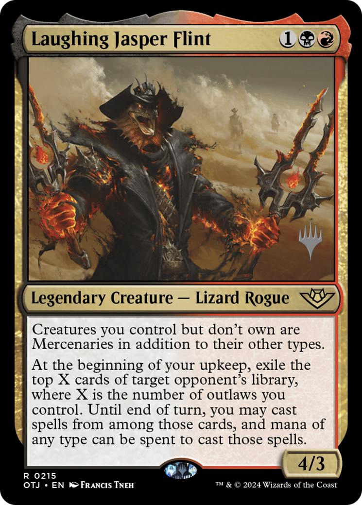Laughing Jasper Flint (PPOTJ-215) [Outlaws of Thunder Junction Promos] Foil MTG Single Wizards of the Coast