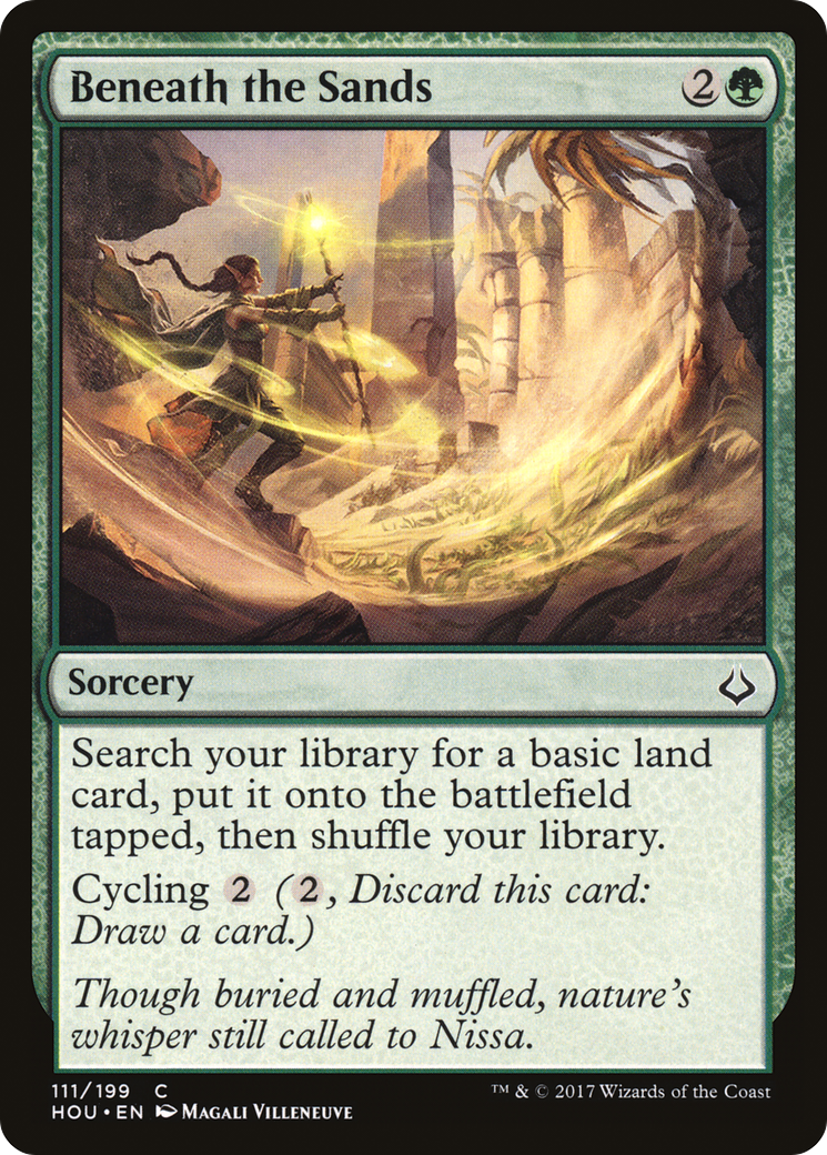 Beneath the Sands (HOU-111) [Hour of Devastation] Foil MTG Single Wizards of the Coast