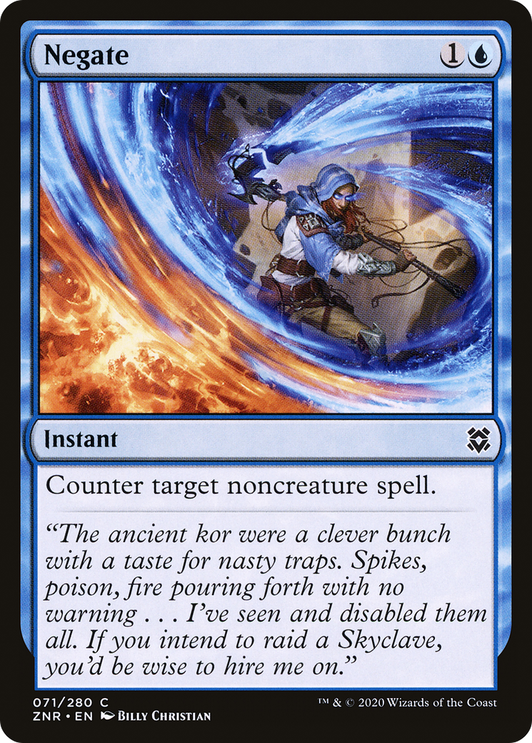 Negate (ZNR-071) [Zendikar Rising] Foil MTG Single Wizards of the Coast