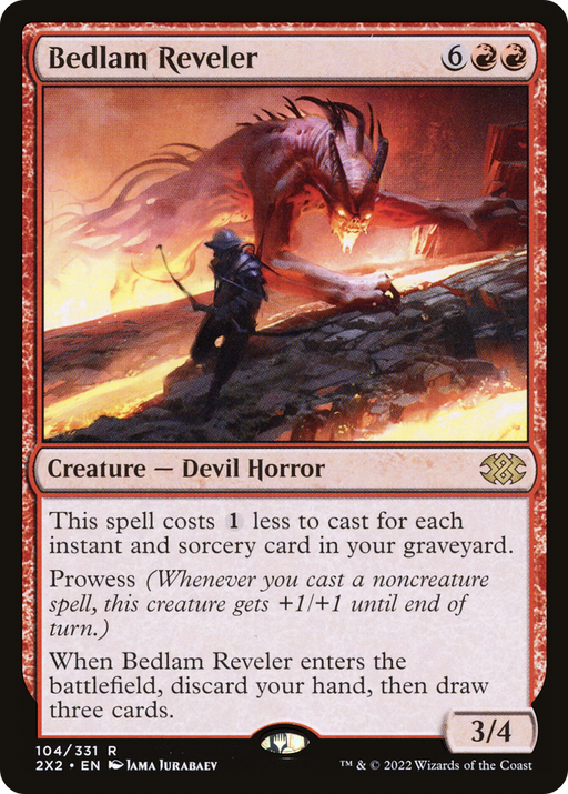 Bedlam Reveler (2X2-104) [Double Masters 2022] MTG Single Wizards of the Coast