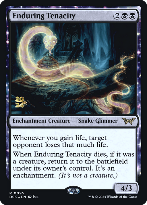 Enduring Tenacity (PRE-095) [Duskmourn: House of Horror Promos] Foil MTG Single Wizards of the Coast