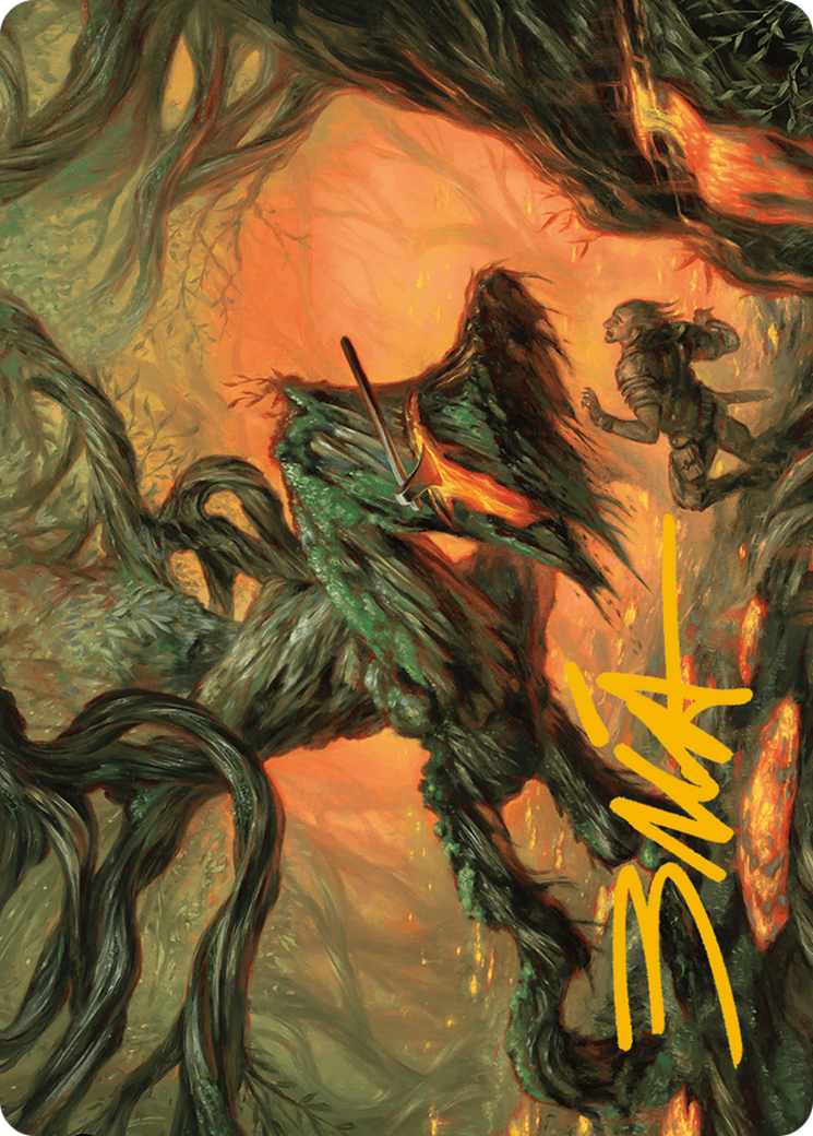 Stump Stomp Art Card (Gold-Stamped Signature) [Art Series] Modern Horizons 3 MTG Single Magic: The Gathering