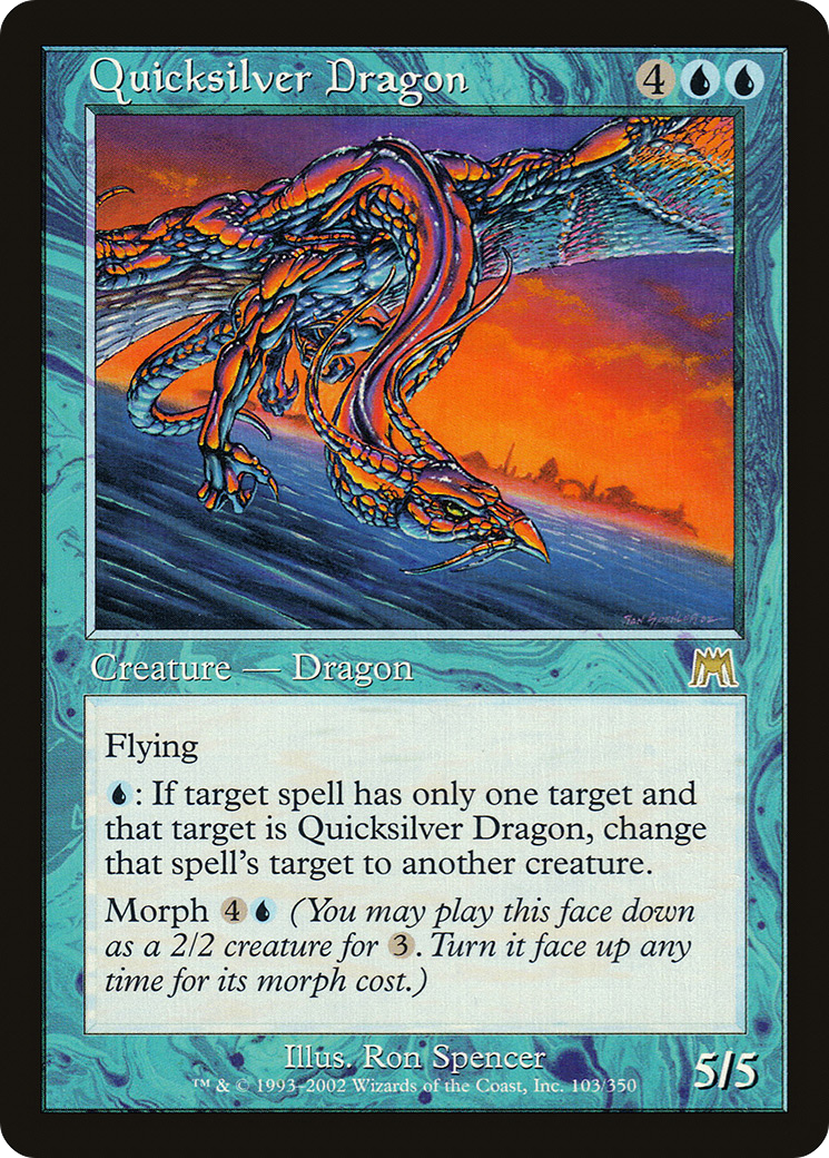 Quicksilver Dragon (ONS-103) [Onslaught] MTG Single Wizards of the Coast