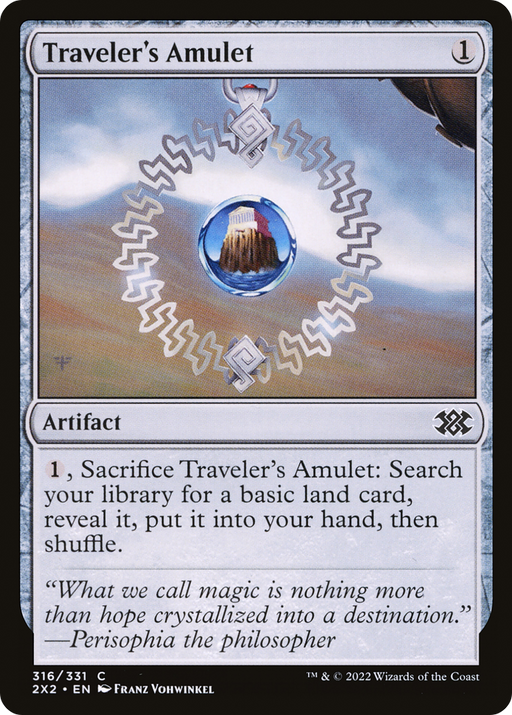 Traveler's Amulet (2X2-316) [Double Masters 2022] Foil MTG Single Wizards of the Coast
