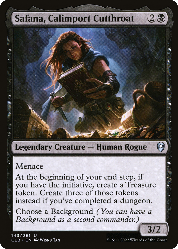 Safana, Calimport Cutthroat (CLB-143) [Commander Legends: Battle for Baldur's Gate] Foil MTG Single Wizards of the Coast