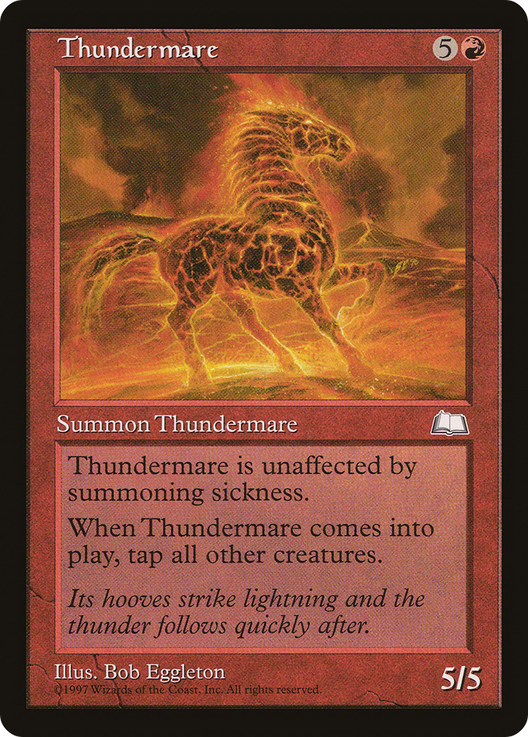 Thundermare (WTH-116) [Weatherlight] MTG Single Wizards of the Coast