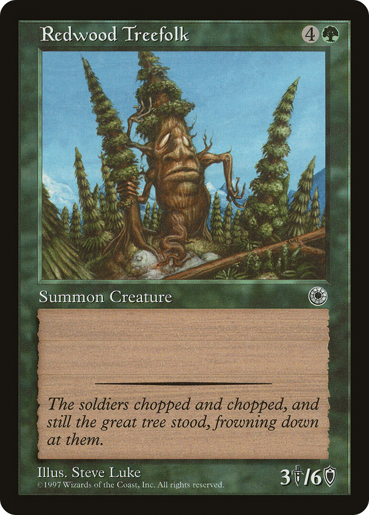 Redwood Treefolk (POR-183) [Misc] Portal MTG Single Wizards of the Coast