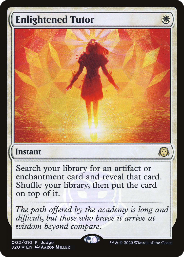 Enlightened Tutor (JDG-002) [Misc] Judge Gift Cards 2020 Foil MTG Single Wizards of the Coast