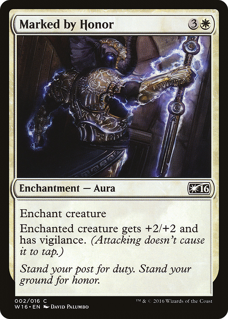 Marked by Honor (W16-002) [Misc] Welcome Deck 2016 MTG Single Wizards of the Coast