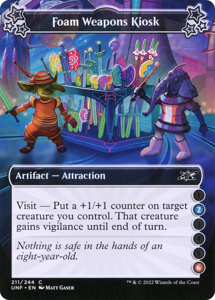 Foam Weapons Kiosk (UNF-211A) [Unfinity] Foil MTG Single Wizards of the Coast