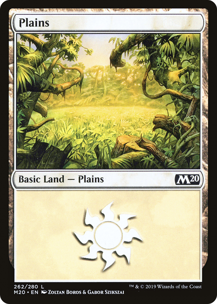 Plains (M20-262) [Core Set 2020] Foil MTG Single Wizards of the Coast