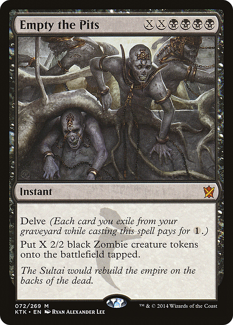 Empty the Pits (KTK-072) [Khans of Tarkir] Foil MTG Single Wizards of the Coast