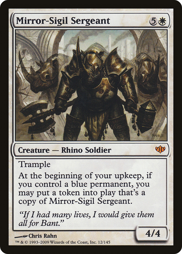 Mirror-Sigil Sergeant (CON-012) [Conflux] MTG Single Wizards of the Coast