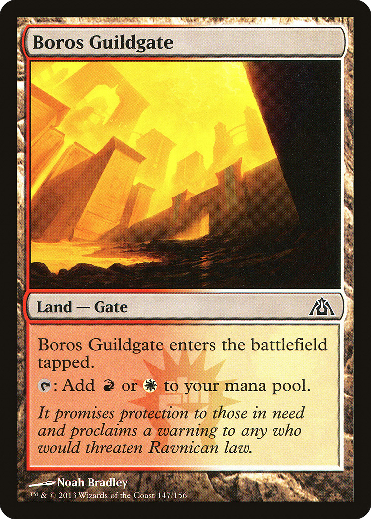 Boros Guildgate (DGM-147) [Dragon's Maze] MTG Single Wizards of the Coast