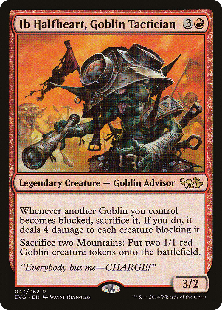 Ib Halfheart, Goblin Tactician (DD3-) [Misc] Duel Decks Anthology: Elves vs. Goblins MTG Single Wizards of the Coast