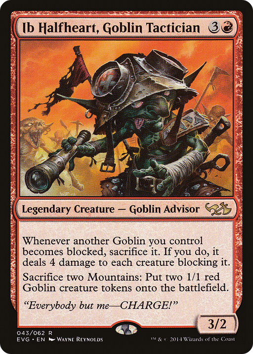 Ib Halfheart, Goblin Tactician (DD3-) [Misc] Duel Decks Anthology: Elves vs. Goblins MTG Single Wizards of the Coast