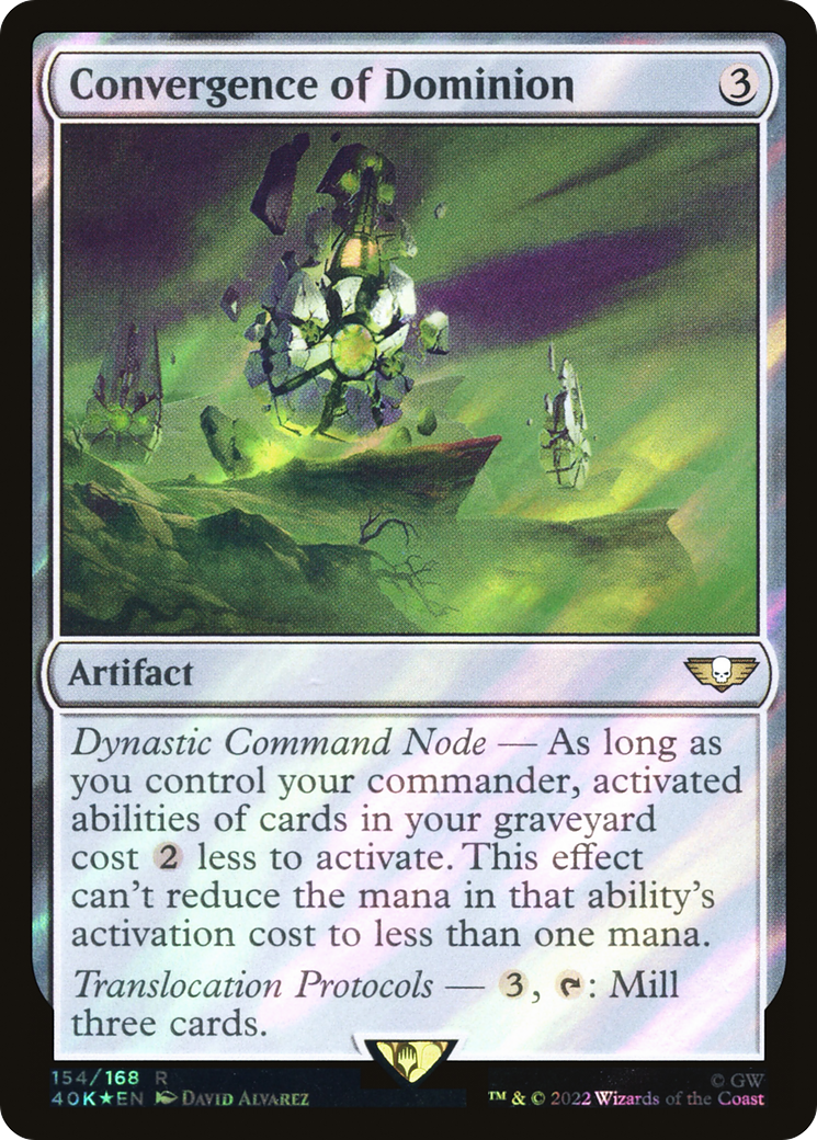 Convergence of Dominion (40K-154★) [Warhammer 40,000 Commander] Foil MTG Single Wizards of the Coast
