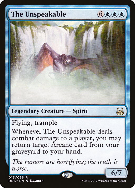 The Unspeakable (DDS-013) [Misc] Duel Decks: Mind vs. Might MTG Single Wizards of the Coast
