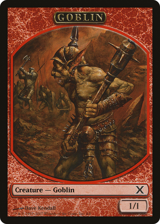 Goblin Token (10E-004) [Tokens] Tenth Edition Tokens MTG Single Wizards of the Coast