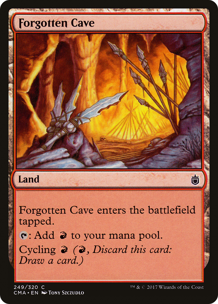 Forgotten Cave (CMA-249) [Commander Anthology] MTG Single Wizards of the Coast