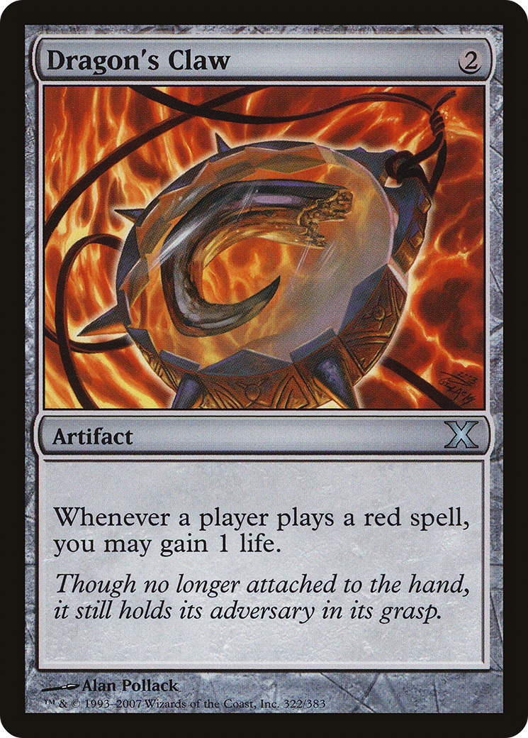 Dragon's Claw (10E-322) [Tenth Edition] Foil MTG Single Wizards of the Coast
