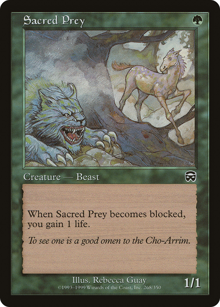 Sacred Prey (MMQ-268) [Mercadian Masques] MTG Single Wizards of the Coast