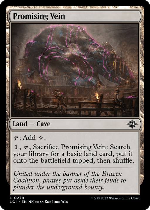 Promising Vein (LCI-279) [The Lost Caverns of Ixalan] Foil MTG Single Wizards of the Coast