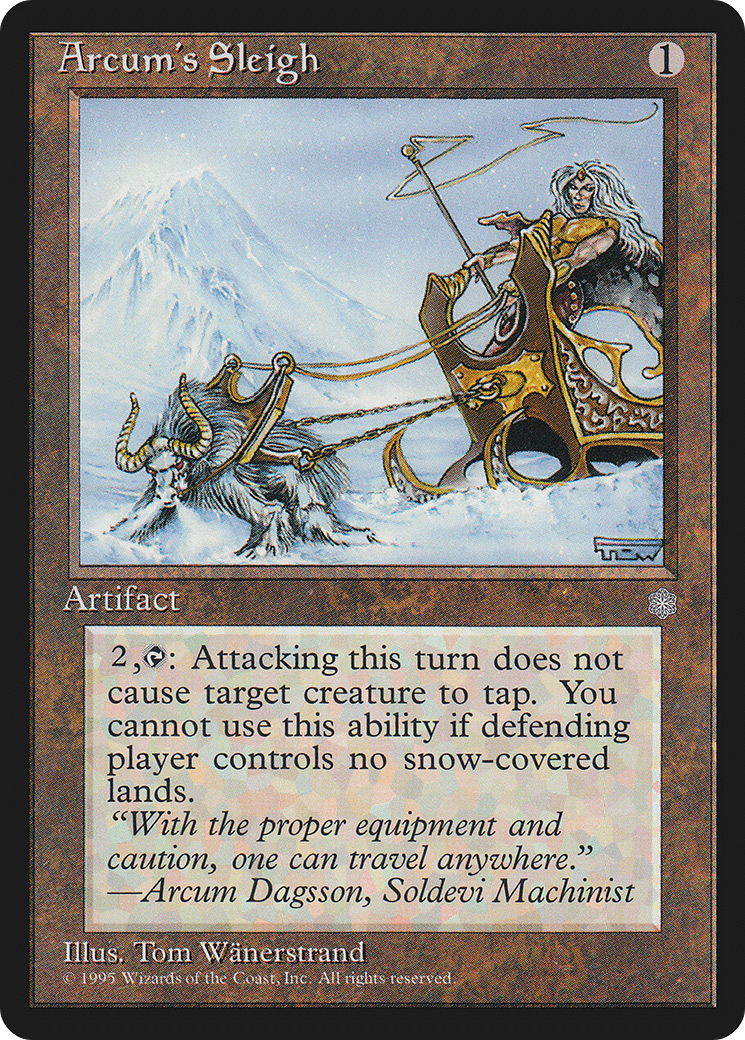 Arcum's Sleigh (ICE-) [Ice Age] MTG Single Wizards of the Coast