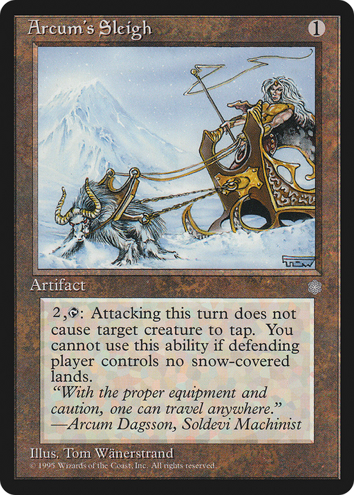 Arcum's Sleigh (ICE-) [Ice Age] MTG Single Wizards of the Coast