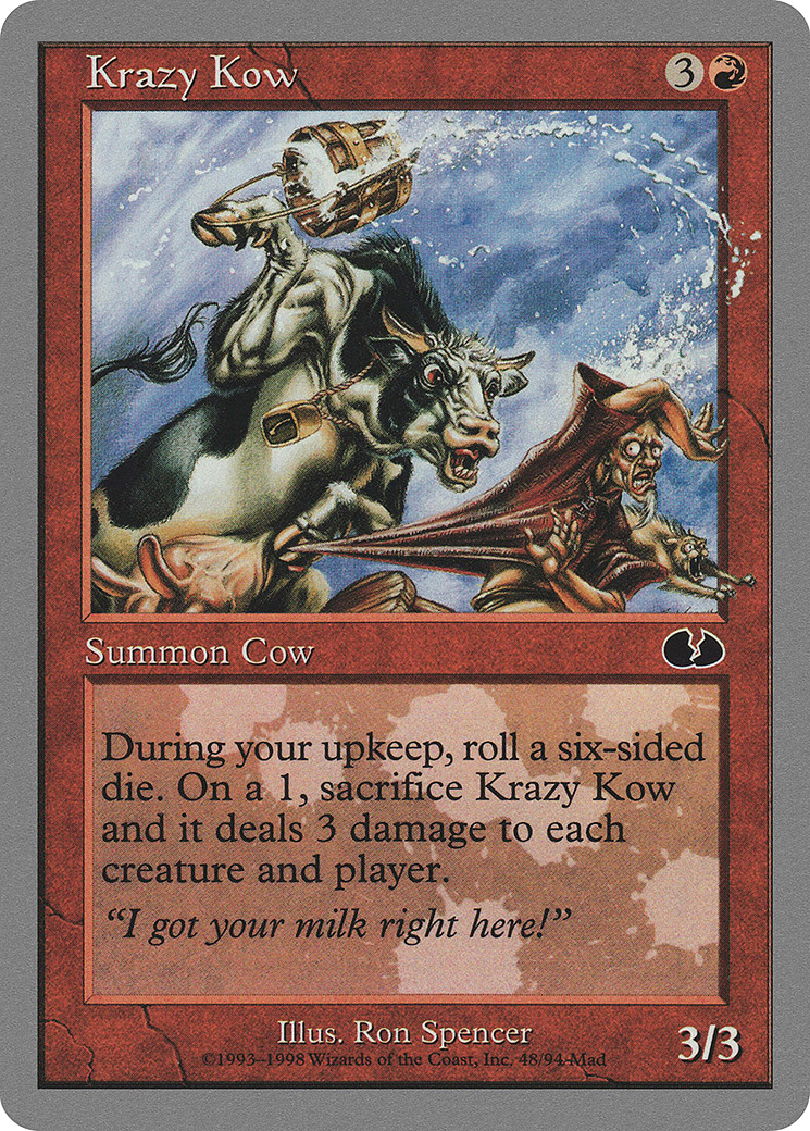 Krazy Kow (UGL-048) [Unglued] MTG Single Wizards of the Coast