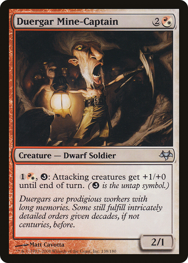 Duergar Mine-Captain (EVE-138) [Eventide] Foil MTG Single Wizards of the Coast