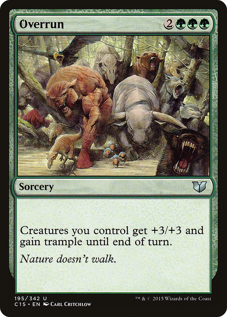 Overrun (C15-195) [Commander 2015] MTG Single Wizards of the Coast