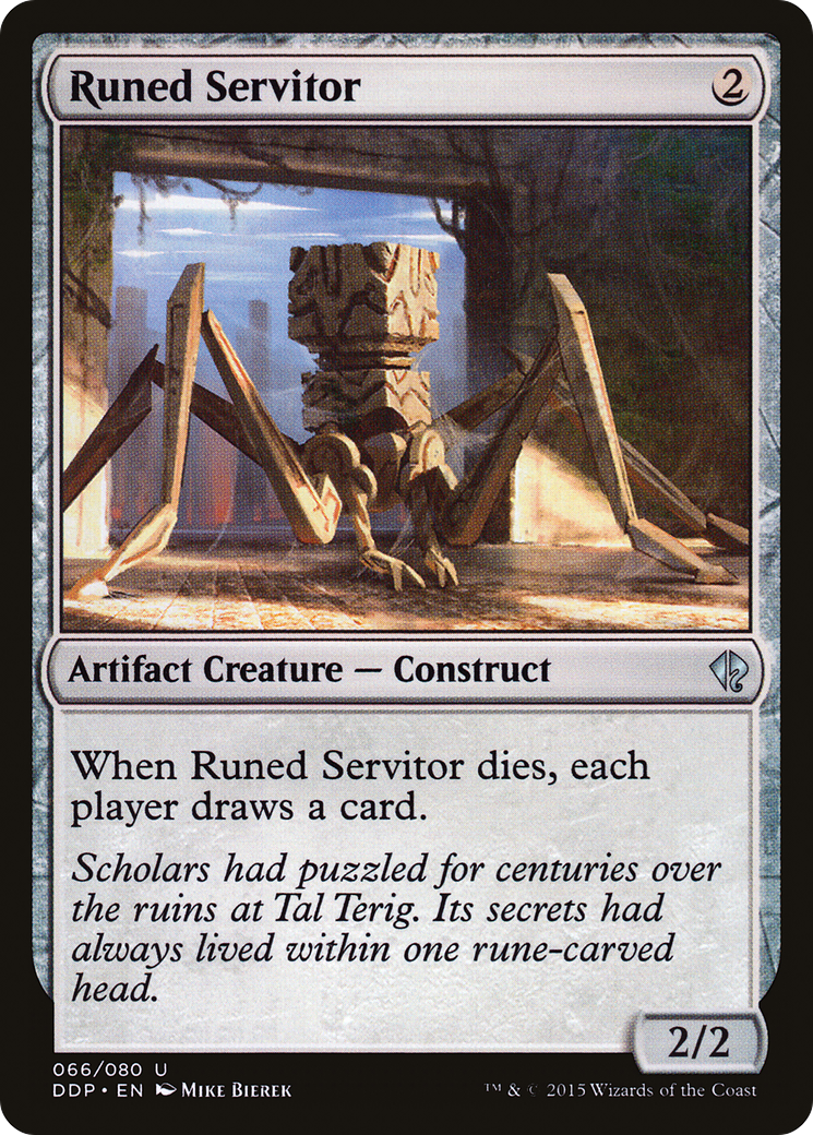 Runed Servitor (DDP-066) [Misc] Duel Decks: Zendikar vs. Eldrazi MTG Single Wizards of the Coast