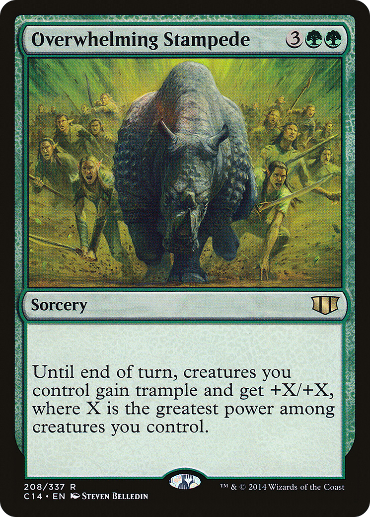 Overwhelming Stampede (C14-208) [Commander 2014] MTG Single Wizards of the Coast