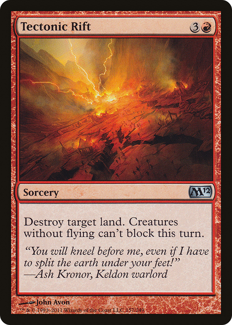 Tectonic Rift (M12-157) [Magic 2012] Foil MTG Single Wizards of the Coast