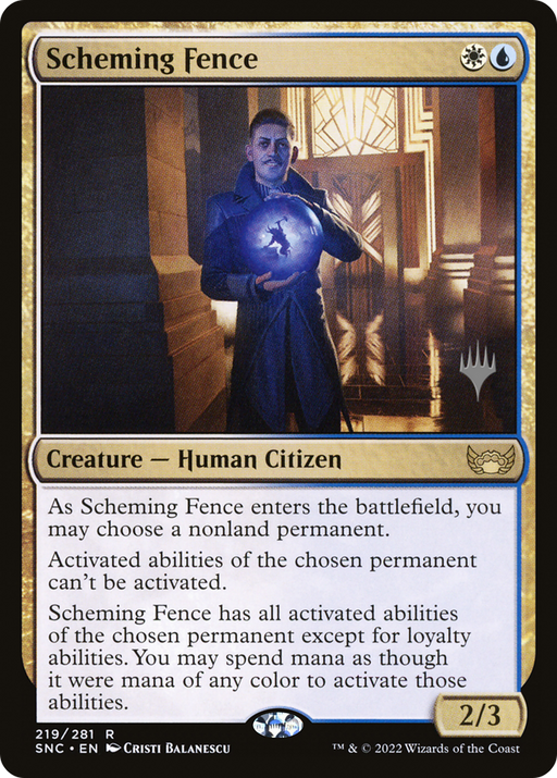 Scheming Fence (PPSNC-219P) [Streets of New Capenna Promos] MTG Single Wizards of the Coast