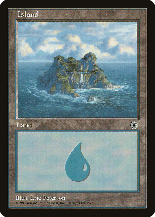 Island (Waterfall) (POR-) [Misc] Portal MTG Single Wizards of the Coast
