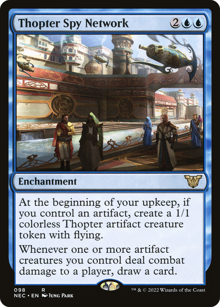 Thopter Spy Network (NEC-098) [Neon Dynasty Commander] MTG Single Wizards of the Coast