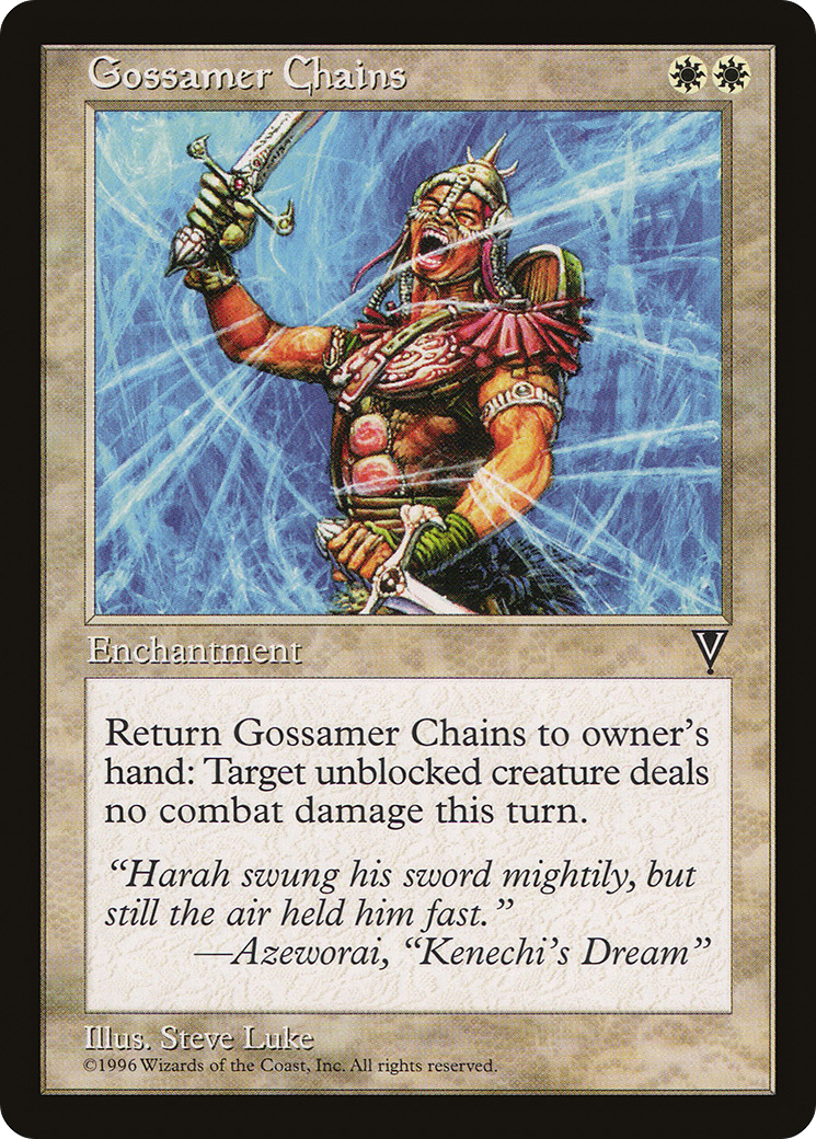 Gossamer Chains (VIS-) [Visions] MTG Single Wizards of the Coast