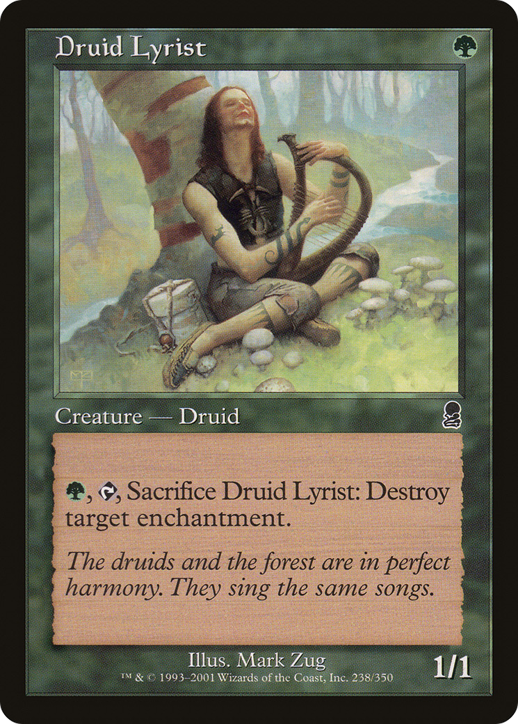 Druid Lyrist (ODY-238) [Odyssey] Foil MTG Single Wizards of the Coast