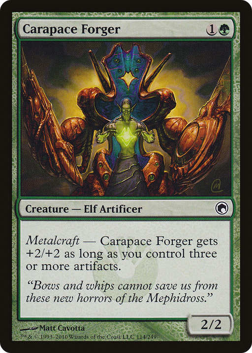 Carapace Forger (SOM-114) [Scars of Mirrodin] MTG Single Wizards of the Coast