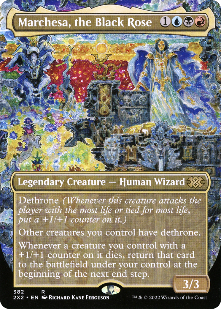 Marchesa, the Black Rose (2X2-382) [Double Masters 2022] (Borderless) MTG Single Wizards of the Coast