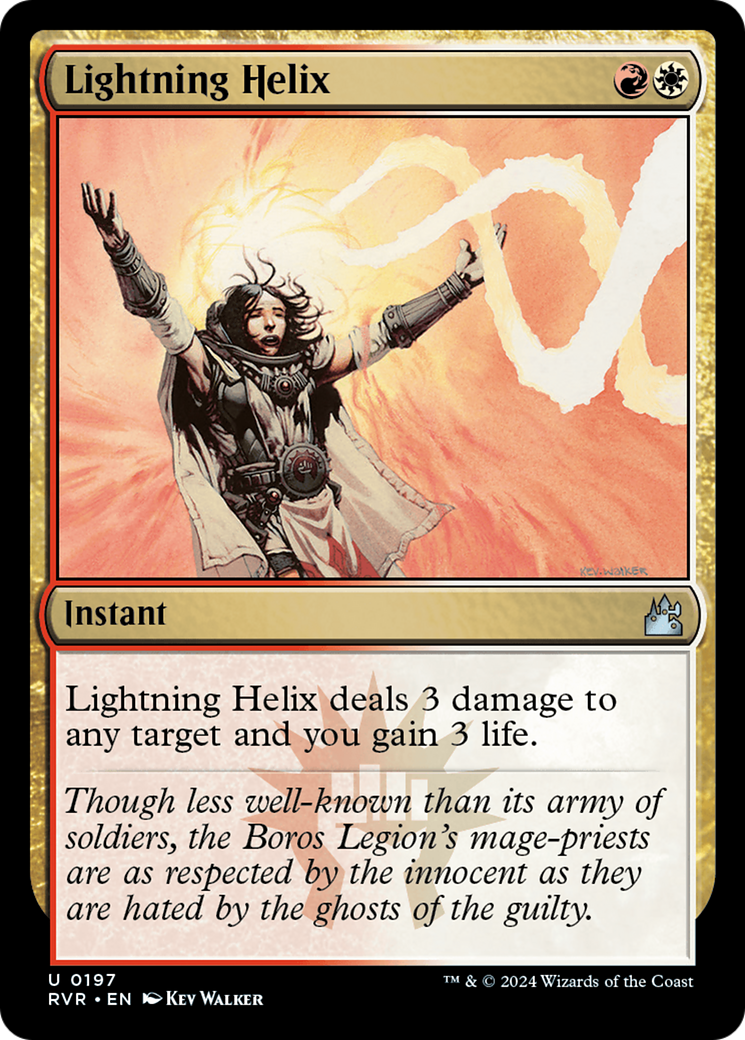 Lightning Helix (RVR-197) [Ravnica Remastered] Foil MTG Single Wizards of the Coast