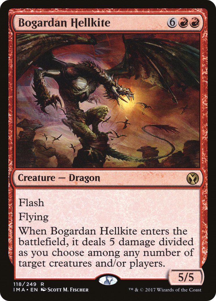 Bogardan Hellkite (IMA-118) [Iconic Masters] MTG Single Wizards of the Coast