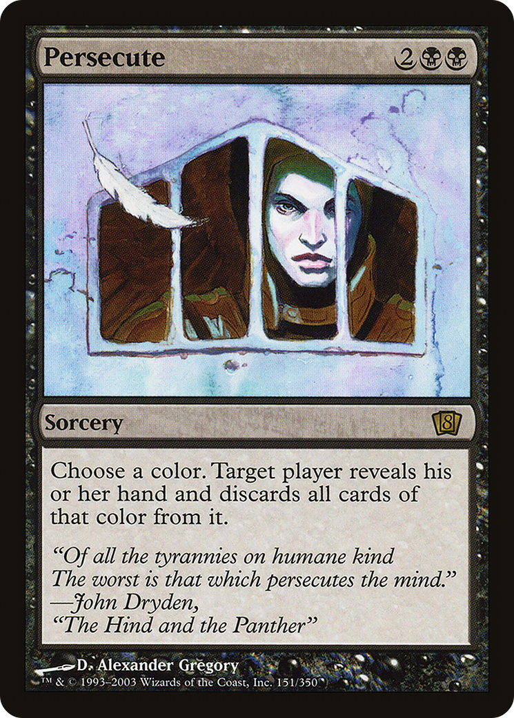 Persecute (8ED-151) [8th Edition] MTG Single Wizards of the Coast
