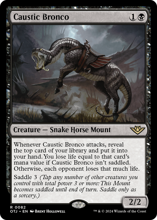 Caustic Bronco (OTJ-082) [Outlaws of Thunder Junction] MTG Single Wizards of the Coast