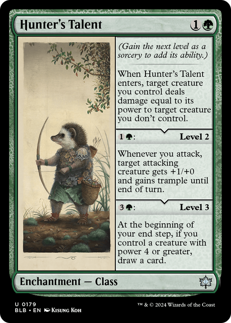Hunter's Talent (BLB-179) [Bloomburrow] MTG Single Wizards of the Coast