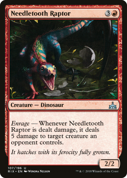 Needletooth Raptor (RIX-107) [Rivals of Ixalan] MTG Single Wizards of the Coast