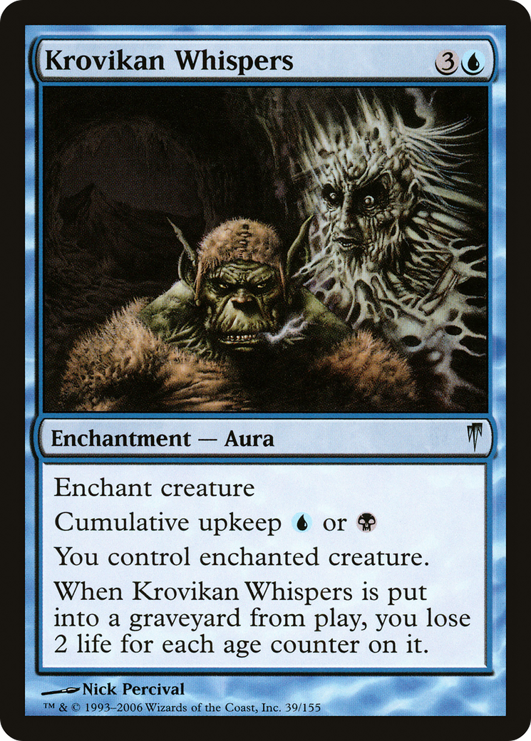 Krovikan Whispers (CSP-039) [Coldsnap] MTG Single Wizards of the Coast